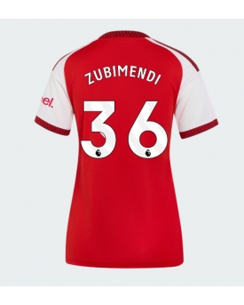 Billige Fotballdrakt Arsenal Martin Zubimendi #36 Replika Hjemmedrakt Dame 2026-27 Kortermet